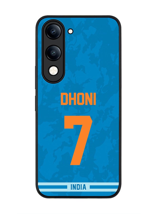 For vivo Y29s 5G / Y19s 5G Case,Slim fit Camera Protection, Shockproof Thin Phone cover  - India MS Dhoni, Jersey No 7